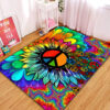 Tapis Colorful Hippie Sunflower Rug Carpet Rug Home Room Decor