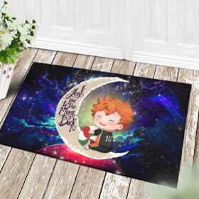Tapis Cute Hinata Haikyuu Love You To The Moon Galaxy Back Doormat Home Decor