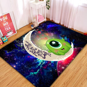 Tapis Cute Mike Monster Inc Love You To The Moon Galaxy Carpet Rug Home Room Decor