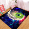Tapis Cute Mike Monster Inc Love You To The Moon Galaxy Carpet Rug Home Room Decor