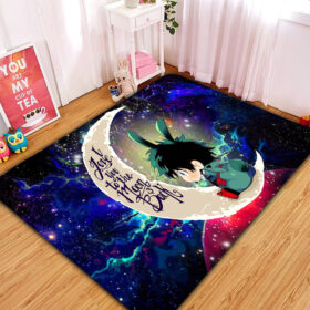 Tapis Deku My Hero Academia AnimeLove You To The Moon Galaxy Carpet Rug Home Room Decor