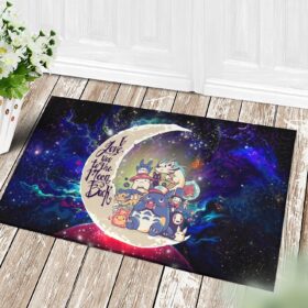 Tapis Ghibli Character Love You To The Moon Galaxy Back Doormat Home Decor