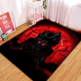 Tapis Goku Saiyan Evil Moonlight Rug Carpet Rug Home Room Decor