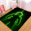 Tapis Broly Dragon Ball Green Light Carpet Rug Home Room Decor