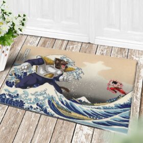 Tapis Goku Vs Vegeta The Great Wave Japan Anime Dragon Ball Doormat Home Decor