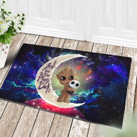 Tapis Groot Hold Jack Skelington Love You To The Moon Galaxy Doormat Home Decor