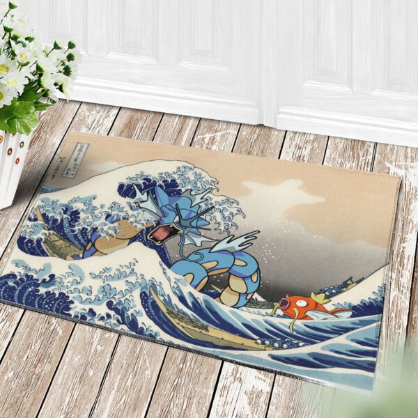 Tapis Gyarados Magikarp The Great Wave Japan Pokemon Doormat Home Decor