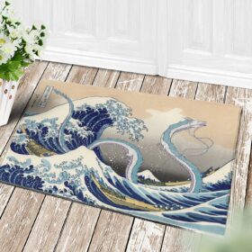 Tapis Haku Dragon Ghibli Studio Spirited Away The Great Wave Japan Doormat Home Decor