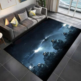 Tapis Halo Infinite Graphic Carpet Living Room Bedroom Sofa Rug Door Mat Kitchen Bathroom 01