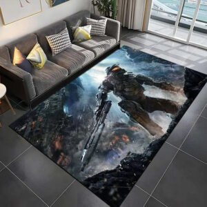 Tapis Halo Infinite Graphic Carpet Living Room Bedroom Sofa Rug Door Mat Kitchen Bathroom 03