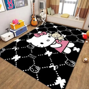 Tapis Hello Kitty Graphic Carpet Living Room Bedroom Sofa Rug Door Mat Kitchen Bathroom 01
