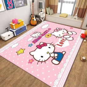 Tapis Hello Kitty Graphic Carpet Living Room Bedroom Sofa Rug Door Mat Kitchen Bathroom 08
