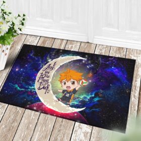 Tapis Hinata Haikyuu Love You To The Moon Galaxy Back Doormat Home Decor
