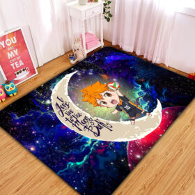 Tapis Hinata Haikyuu Love You To The Moon Galaxy Carpet Rug Home Room Decor