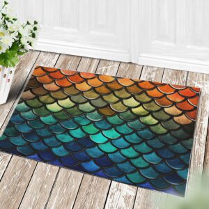 Tapis Mermaid Colorfull 1 Doormat Home Decor