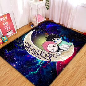 Tapis Jujutsu Kaisen Gojo Sukuna Love You To The Moon Galaxy Carpet Rug Home Room Decor