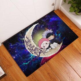 Tapis Jujutsu Kaisen Gojo Sakuna Chibi Anime Love You To The Moon Galaxy Back Doormat Home Decor