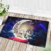 Tapis Kanroji And Kaburamaru Demon Slayer Love You To The Moon Galaxy Doormat Home Decor