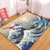 Tapis Latios Vs Latias Pokemon The Great Wave Carpet Rug Home Room Decor