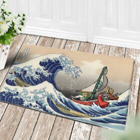 Tapis Legend Of Zelda The Great Wave Japan Doormat Home Decor