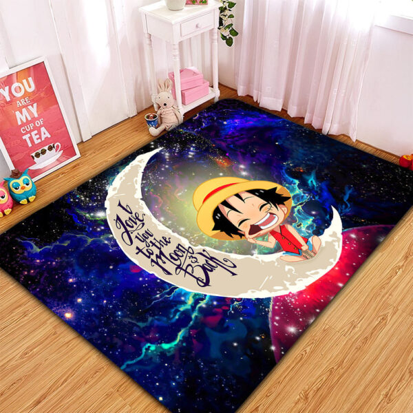 Tapis Luffy One Piece Love You To The Moon Galaxy Carpet Rug Home Room Decor