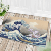 Tapis Mewtwo Vs Mew Pokemon The Great Wave Japan Doormat Home Decor