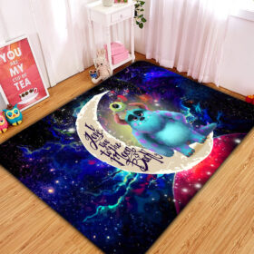 Tapis Monster Inc Sully And Mike Love You To The Moon Galaxy Rug Carpet Rug Home Room Decor