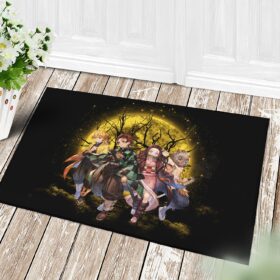 Tapis Moon Demonslayer Background 1 Moonlight Doormat Home Decor