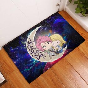 Tapis Natsu Fairy Tail Anime Love You To The Moon Galaxy Back Doormat Home Decor