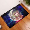 Tapis Nezuko Demon Slayer Love You To The Moon Galaxy Back Doormat Home Decor