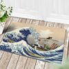 Tapis One Peace Anime The Great Wave Japan Doormat Home Decor