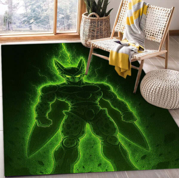 Tapis Perfect Cell Dragon Ball Purple Light Carpet Rug Home Room Decor