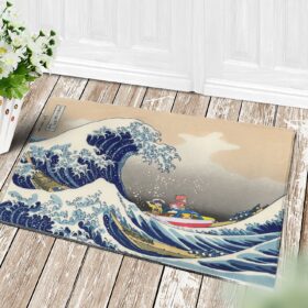 Tapis Ponyo On The Cliff By The Sea The Great Wave Ghibli Japan Doormat Home Decor