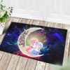 Tapis Ram And Rem Re Zero Love You To The Moon Galaxy Back Doormat Home Decor