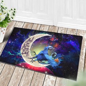 Tapis Rio Blu And Jewel Love You To The Moon Galaxy Doormat Home Decor