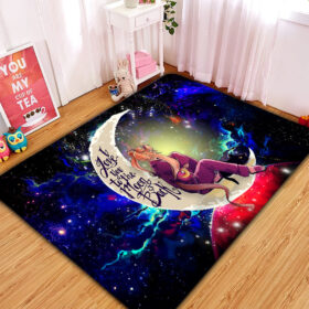 Tapis Sailor Moon Love You To The Moon Galaxy Rug Carpet Rug Home Room Decor