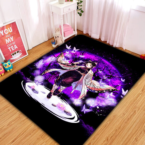 Tapis Shinobu Demon Slayer Moonlight Area Carpet Rug Home Decor Bedroom Living Room Decor