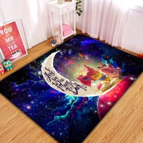 Tapis Skitty And Jigglypuff Pokemon Love You To The Moon Galaxy Rug Carpet Rug Home Room Decor