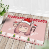 Tapis Spy X Family Anya Funny Anime Christmas Doormat Home Decor