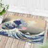 Tapis Stitch The Great Wave Japan Doormat Home Decor