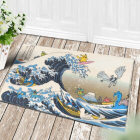 Tapis Pokemon The Great Wave Japan Doormat Home Decor