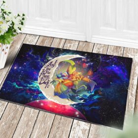 Tapis Torchic Grovyle Piplup Pokemon Love You To The Moon Galaxy Doormat Home Decor