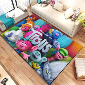 Tapis Trolls Band Together Poppy Graphic Carpet Living Room Bedroom Sofa Rug Door Mat Kitchen 01