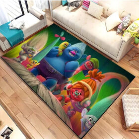 Tapis Trolls Band Together Poppy Graphic Carpet Living Room Bedroom Sofa Rug Door Mat Kitchen 02