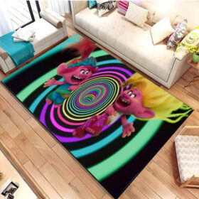 Tapis Trolls Band Together Poppy Graphic Carpet Living Room Bedroom Sofa Rug Door Mat Kitchen 03