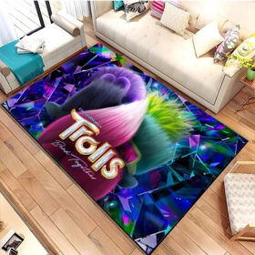 Tapis Trolls Band Together Poppy Graphic Carpet Living Room Bedroom Sofa Rug Door Mat Kitchen 08