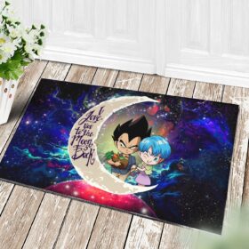 Tapis Vegeta And Bulma Dragon Ball Pokemon Love You To The Moon Galaxy Doormat Home Decor