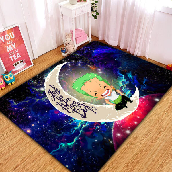 Tapis Zoro One Piece Love You To The Moon Galaxy Carpet Rug Home Room Decor