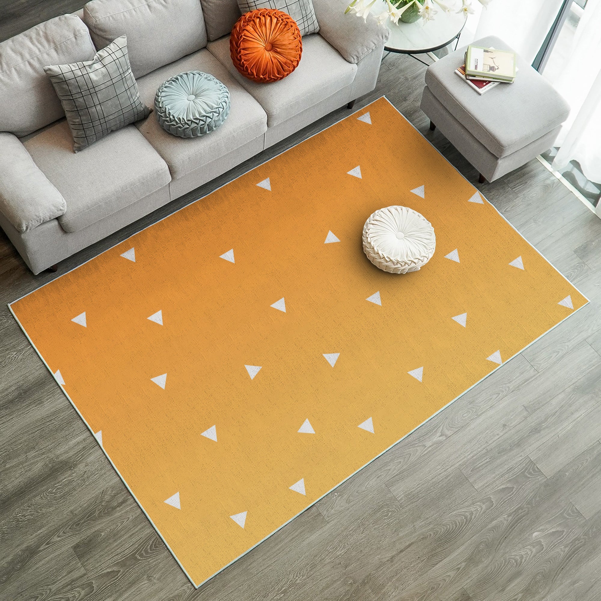 Tapis Agatsuma Zenitsu Classic Thunder Pillar Pattern Demon Slayer Kimetsu No Yaiba Carpet Rug Home Room Decor – Image 3