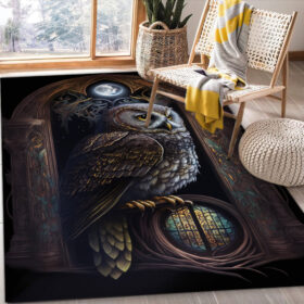 Tapis Magic Owl 2 Carpet Rug Home Room Decor